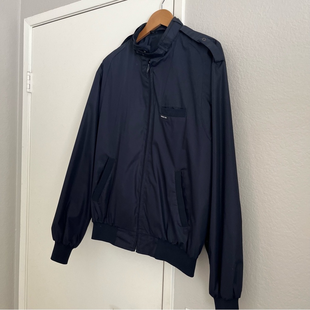 Vintage Men’s Members Only Racer Jacket Navy Size XL - Picture 3 of 6